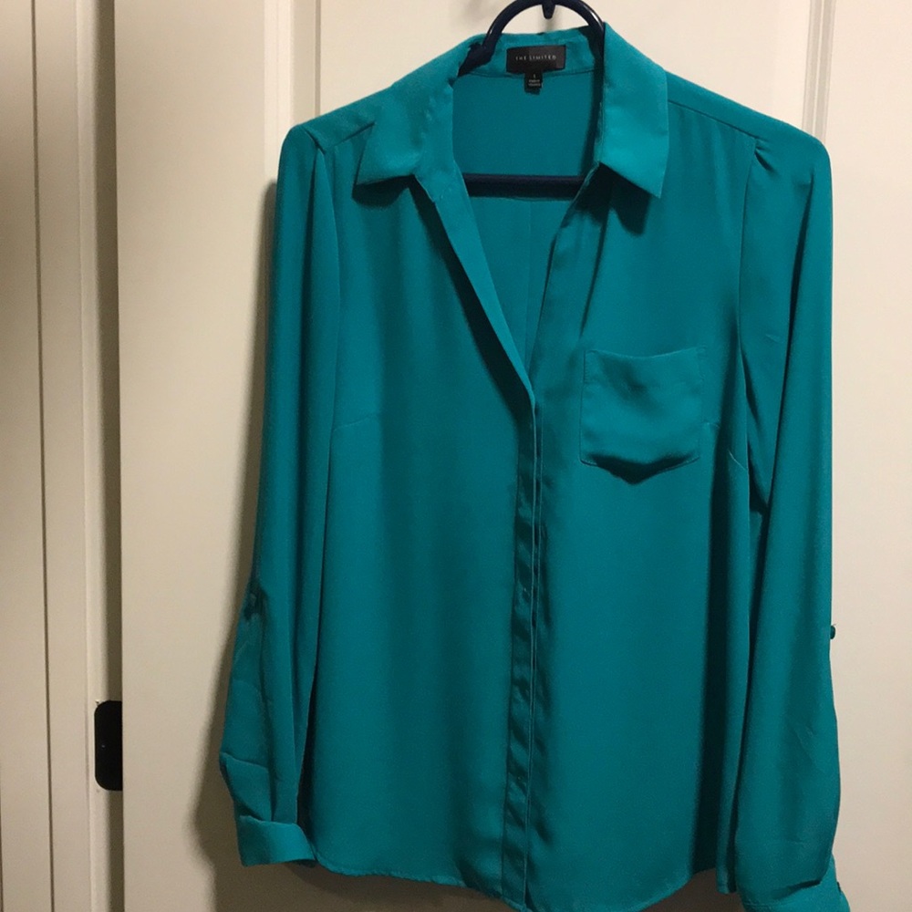 Limited blouse.. turquoise, small